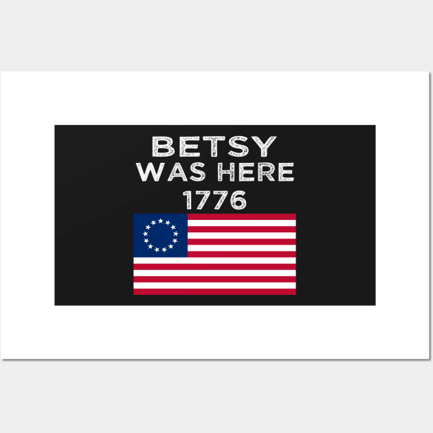 American Betsy Ross Flag Victory 1776 Wall Art by B89ow